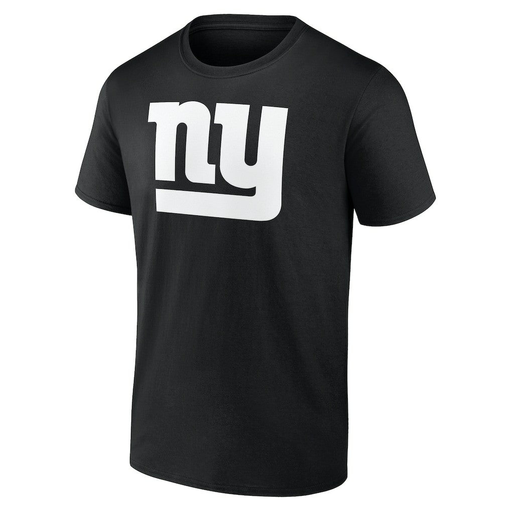 New York Giants Personalized Name & Number Monochrome T-Shirt Black | NFL