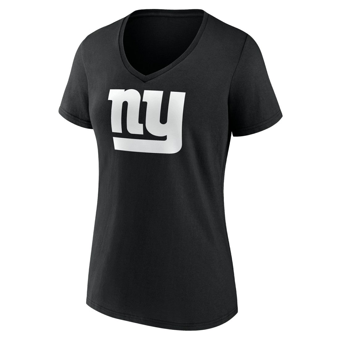New York Giants Women's Personalized Name & Number Monochrome V-Neck T-Shirt Black | NFL