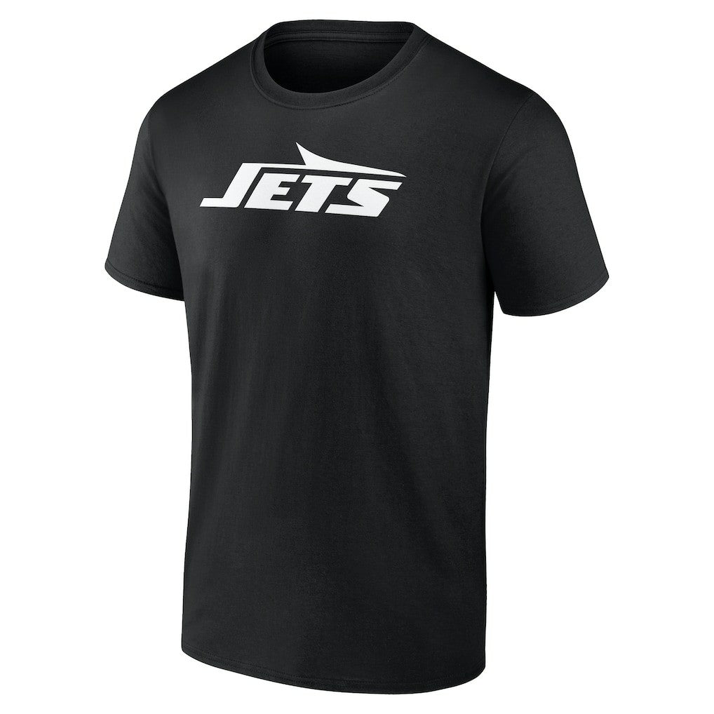 New York Jets Personalized Name & Number Monochrome T-Shirt Black | NFL