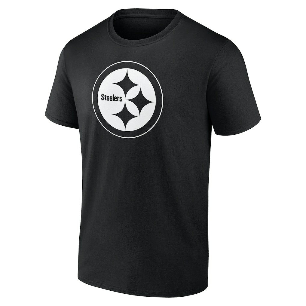 Pittsburgh Steelers Personalized Name & Number Monochrome T-Shirt Black | NFL