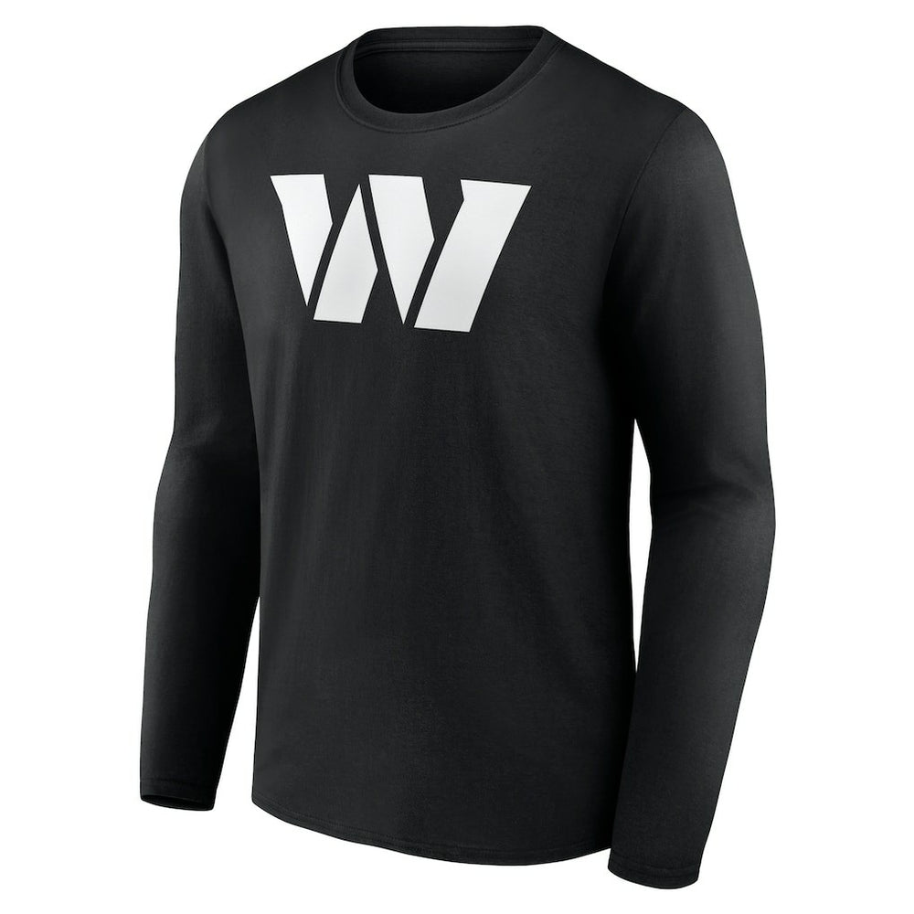 Washington Commanders Personalized Name & Number Monochrome Long Sleeve T-Shirt Black | NFL