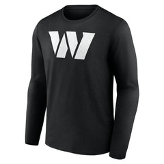 Washington Commanders Personalized Name & Number Monochrome Long Sleeve T-Shirt Black | NFL