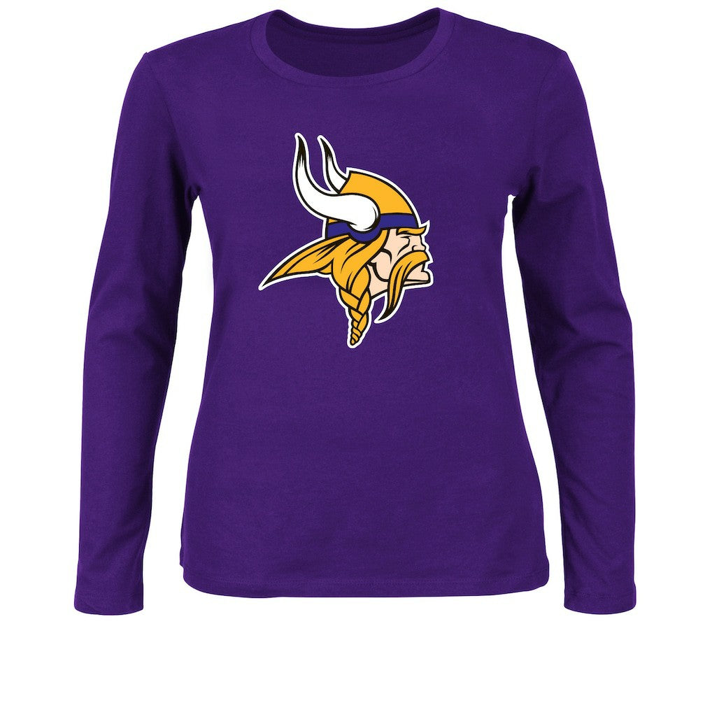 Minnesota Vikings Women's Plus Size Long Sleeve T-Shirt Purple | Fanatics