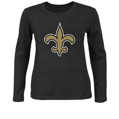 New Orleans Saints Women's Plus Size Long Sleeve T-Shirt Black | Fanatics