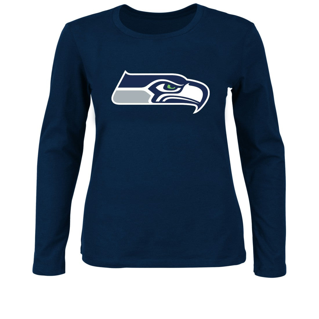 Seattle Seahawks Women's Plus Size Long Sleeve T-Shirt College Navy | Fanatics