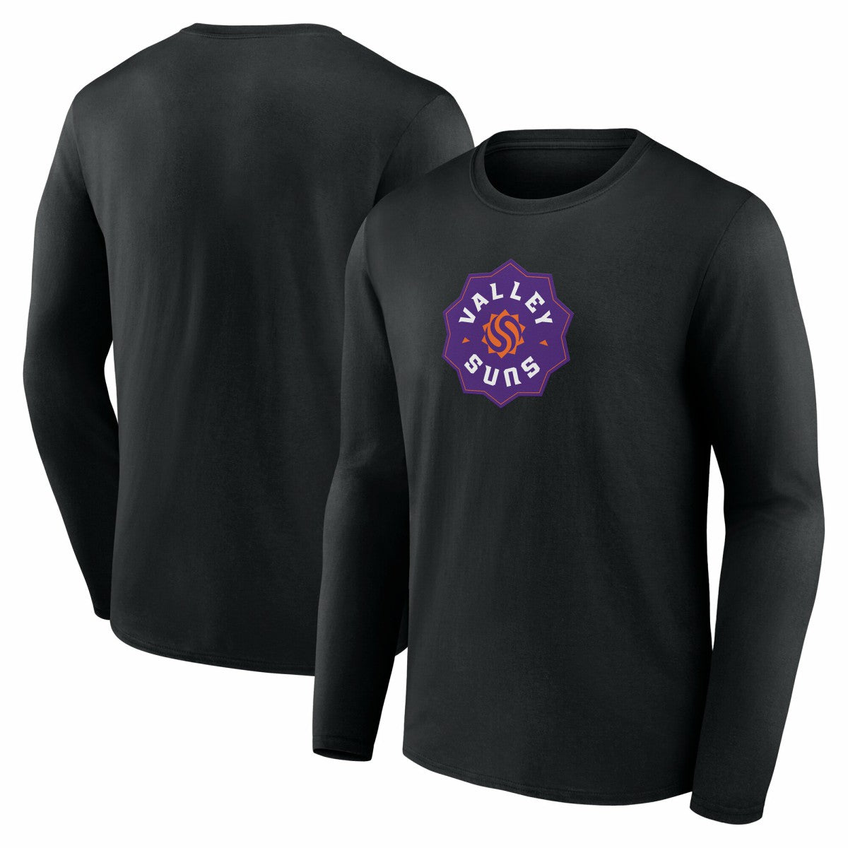 Valley Suns Primary Logo Long Sleeve T-Shirt Black - NBA