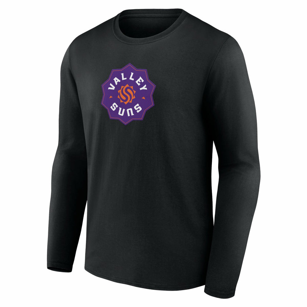 Valley Suns Primary Logo Long Sleeve T-Shirt Black - NBA