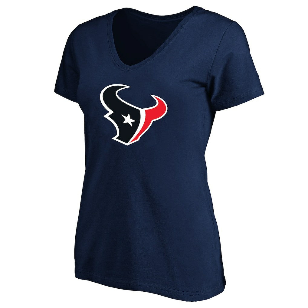 Houston Texans Women's Plus Size V-Neck T-Shirt Navy | Fanatics