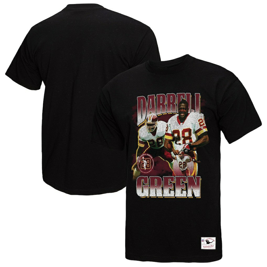 Darrell Green Washington Commanders Player Graphic T-Shirt Black | Mitchell & Ness