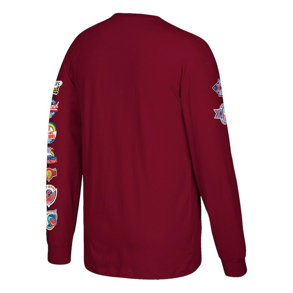 Darrell Green Washington Commanders Player Graphic Long Sleeve T-Shirt Burgundy | Mitchell & Ness