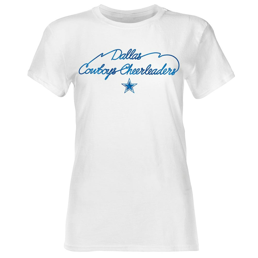 Dallas Cowboys Women's Thunderstruck Foil T-Shirt White | NFL