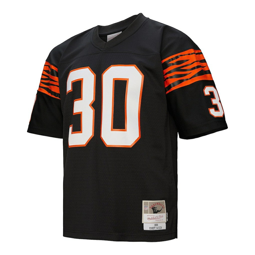 Ickey Woods Cincinnati Bengals 1988 Legacy Replica Jersey Black | Mitchell & Ness