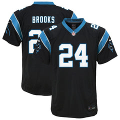 Jonathon Brooks Carolina Panthers Youth Game Jersey Black | Nike for Sale