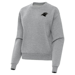 Carolina Panthers Antigua Women's Victory Pullover Sweatshirt Heather Gray | NFL