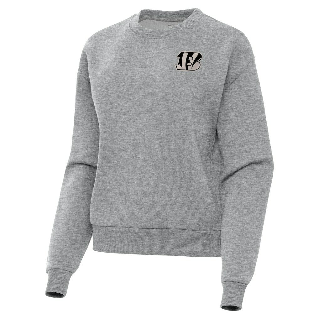 Cincinnati Bengals Antigua Women's Victory Pullover Sweatshirt Heather Gray | NFL