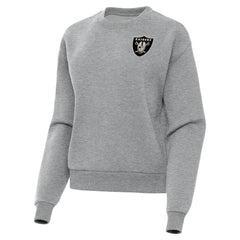 Las Vegas Raiders Antigua Women's Victory Pullover Sweatshirt Heather Gray | NFL
