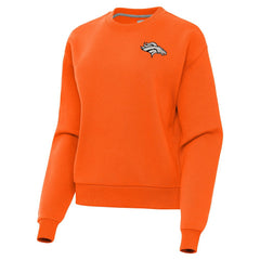 Denver Broncos Antigua Women's Victory Pullover Sweatshirt Orange | NFL