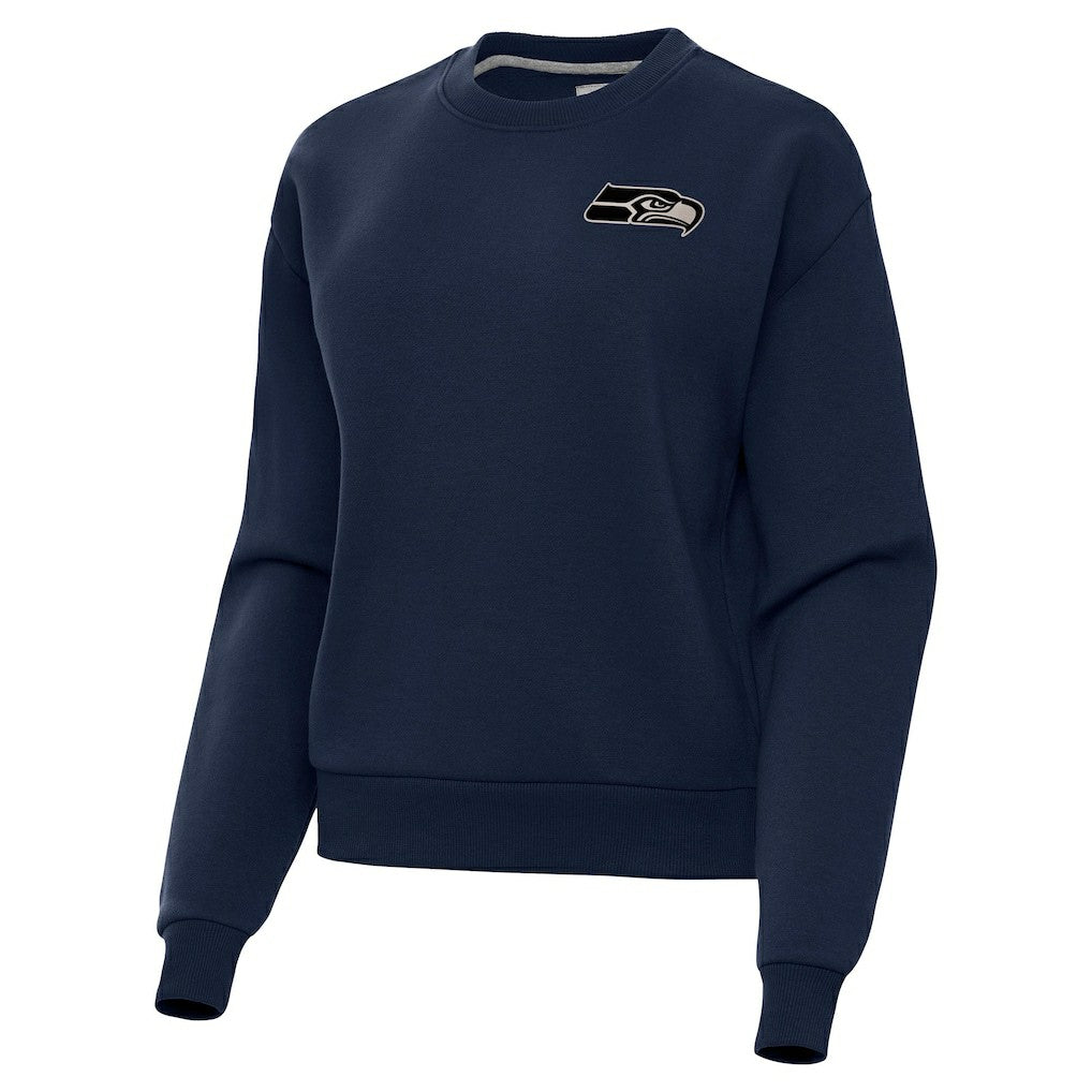 Seattle Seahawks Antigua Women's Victory Pullover Sweatshirt College Navy | NFL