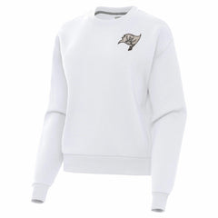 Tampa Bay Buccaneers Antigua Women's Victory Pullover Sweatshirt White | NFL