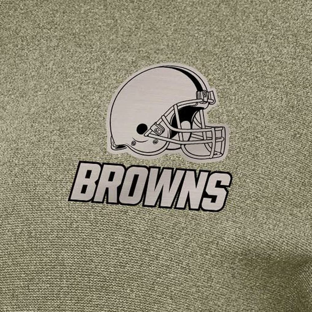 Cleveland Browns Antigua Women's Crush Quarter-Zip Top Olive | NFL