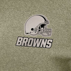 Cleveland Browns Antigua Women's Crush Quarter-Zip Top Olive | NFL