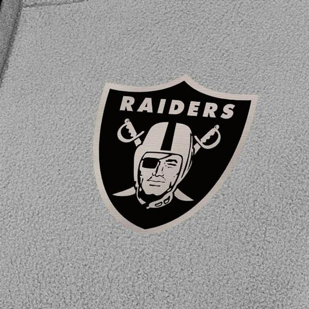 Las Vegas Raiders Antigua Women's Brushed Carbon Figure Half-Zip Pullover Sweatshirt – Gray | NFL