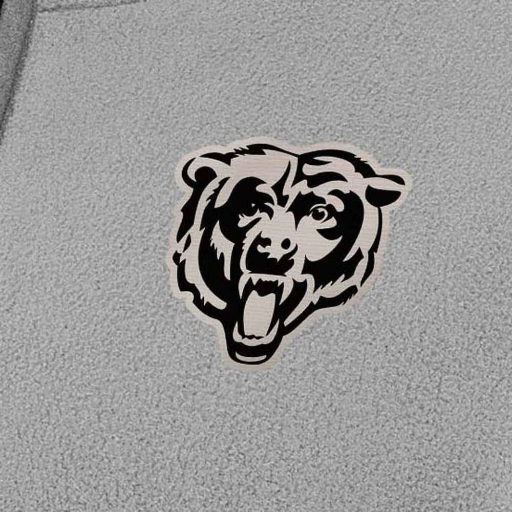 Chicago Bears Antigua Women's Brushed Carbon Figure Half-Zip Pullover Sweatshirt – Gray | NFL