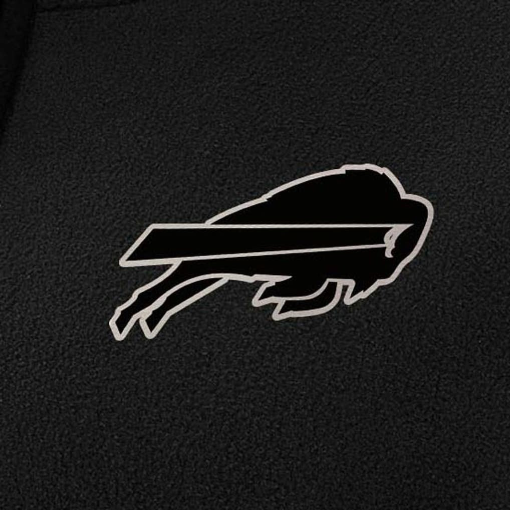 Buffalo Bills Antigua Women's Brushed Carbon Figure Half-Zip Pullover Sweatshirt – Black | NFL