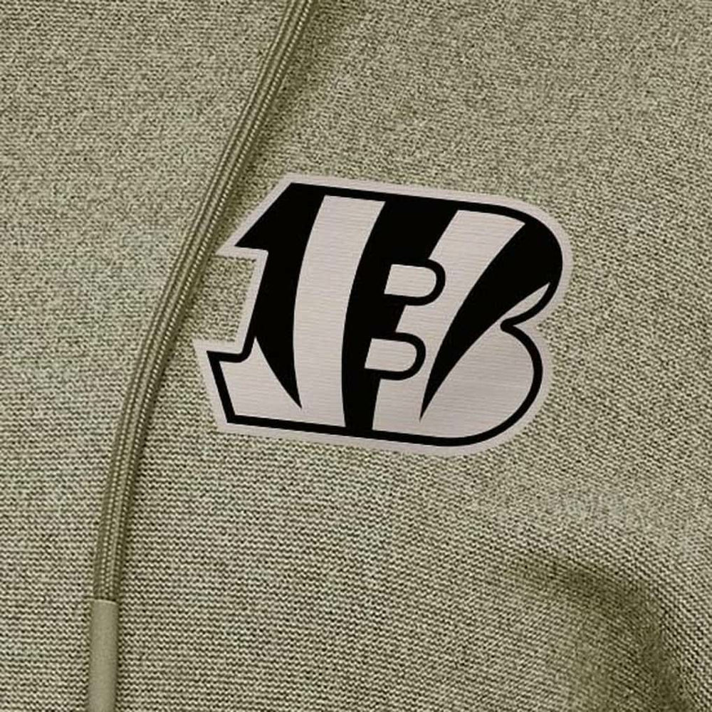Cincinnati Bengals Antigua Women's Justice Pullover Hoodie Olive | NFL