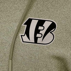 Cincinnati Bengals Antigua Women's Justice Pullover Hoodie Olive | NFL