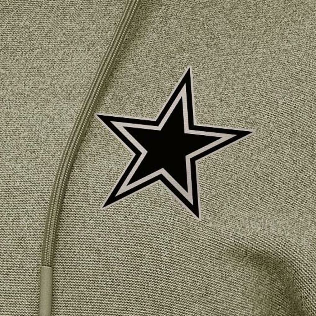 Dallas Cowboys Antigua Women's Justice Pullover Hoodie Olive | NFL