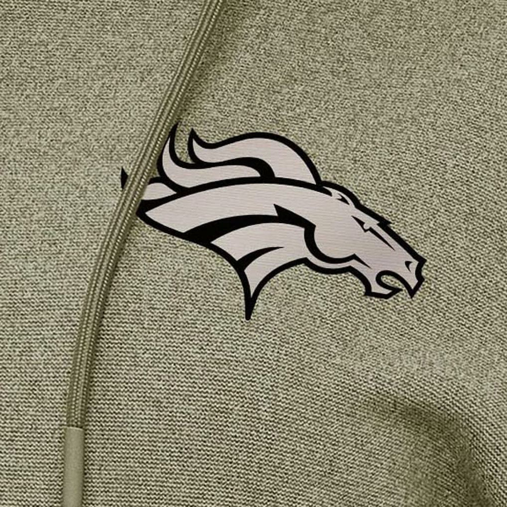 Denver Broncos Antigua Women's Justice Pullover Hoodie Olive | NFL