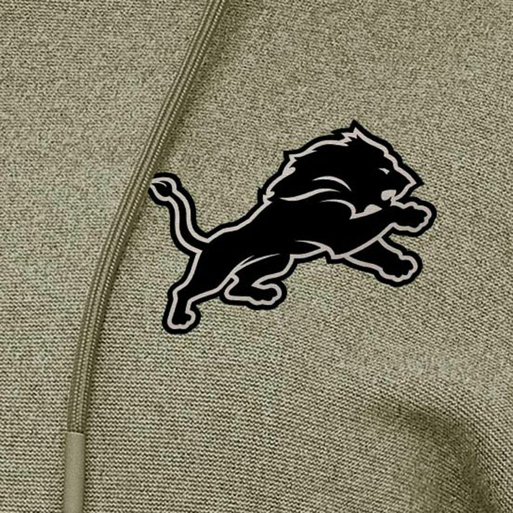Detroit Lions Antigua Women's Justice Pullover Hoodie Olive | NFL