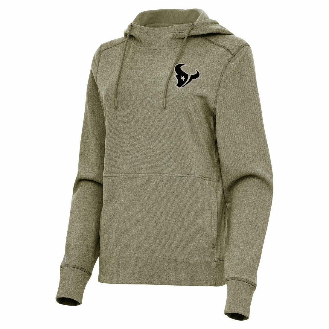 Houston Texans Antigua Women's Justice Pullover Hoodie Olive | NFL