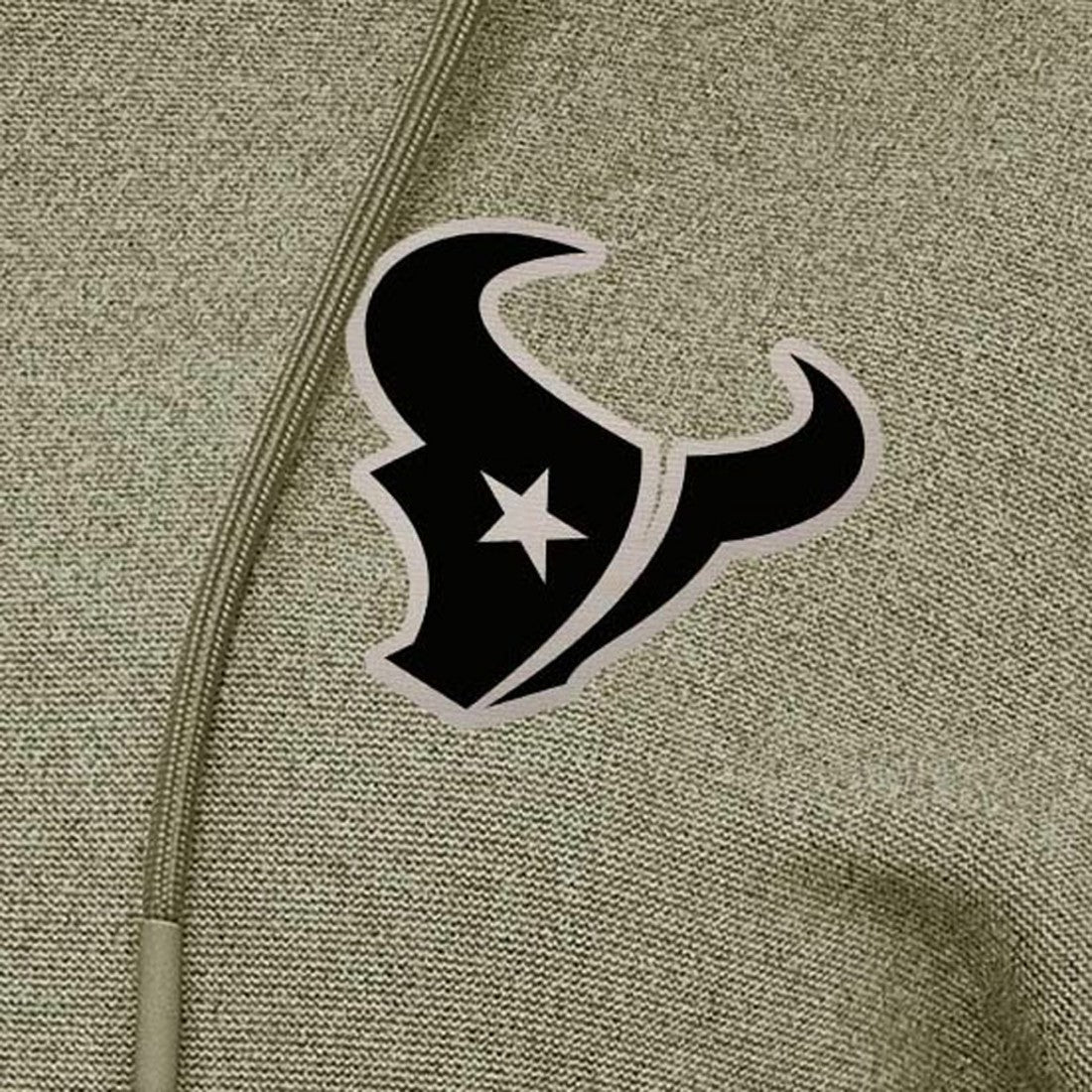 Houston Texans Antigua Women's Justice Pullover Hoodie Olive | NFL