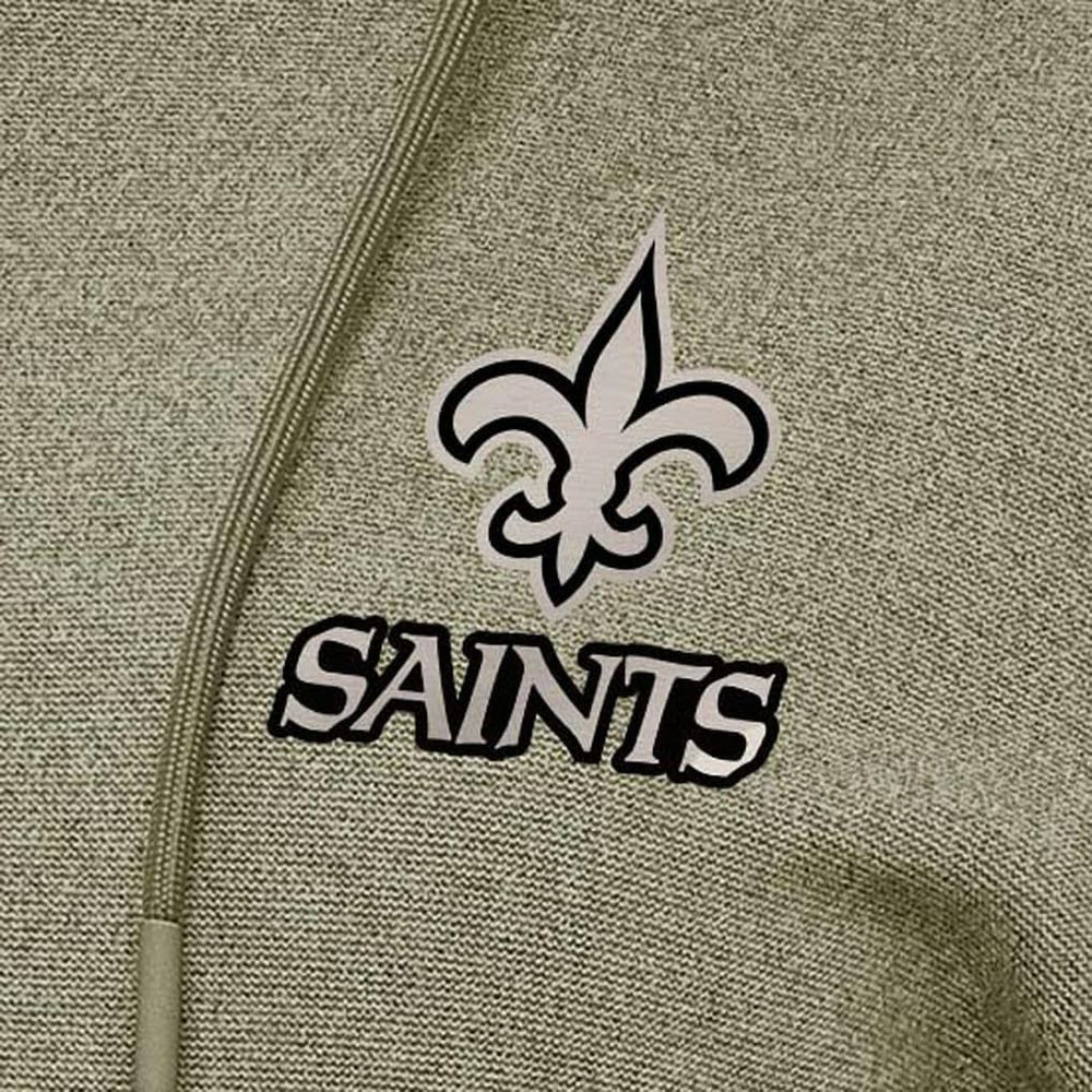 New Orleans Saints Antigua Women's Justice Pullover Hoodie Olive | NFL