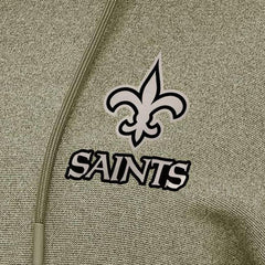 New Orleans Saints Antigua Women's Justice Pullover Hoodie Olive | NFL