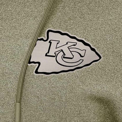 Kansas City Chiefs Antigua Women's Justice Pullover Hoodie Olive | NFL