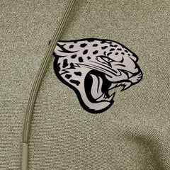 Jacksonville Jaguars Antigua Women's Justice Pullover Hoodie Olive | NFL