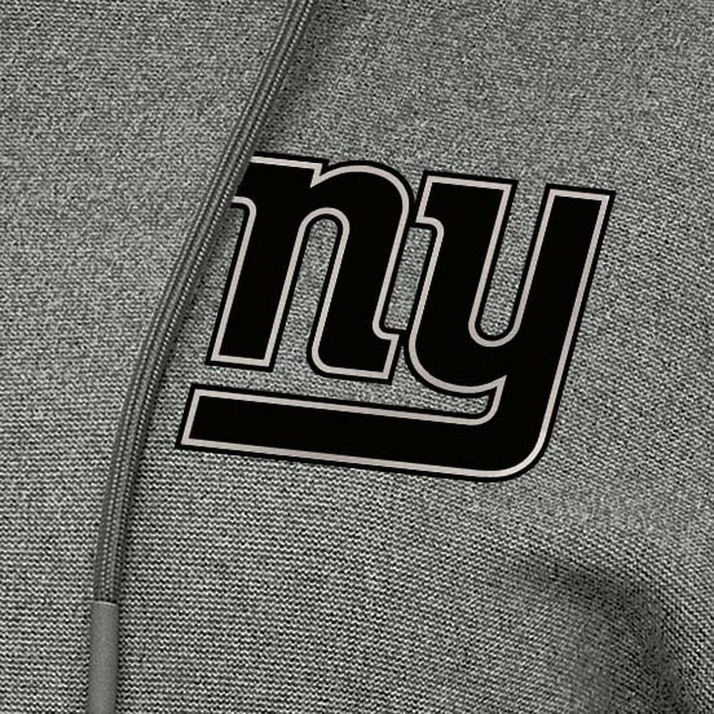 New York Giants Antigua Women's Justice Pullover Hoodie Heather Black | NFL