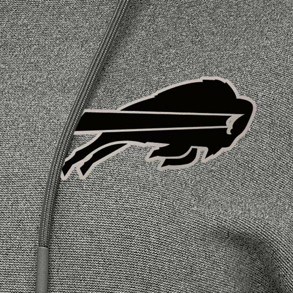 Buffalo Bills Antigua Women's Justice Pullover Hoodie Heather Black | NFL