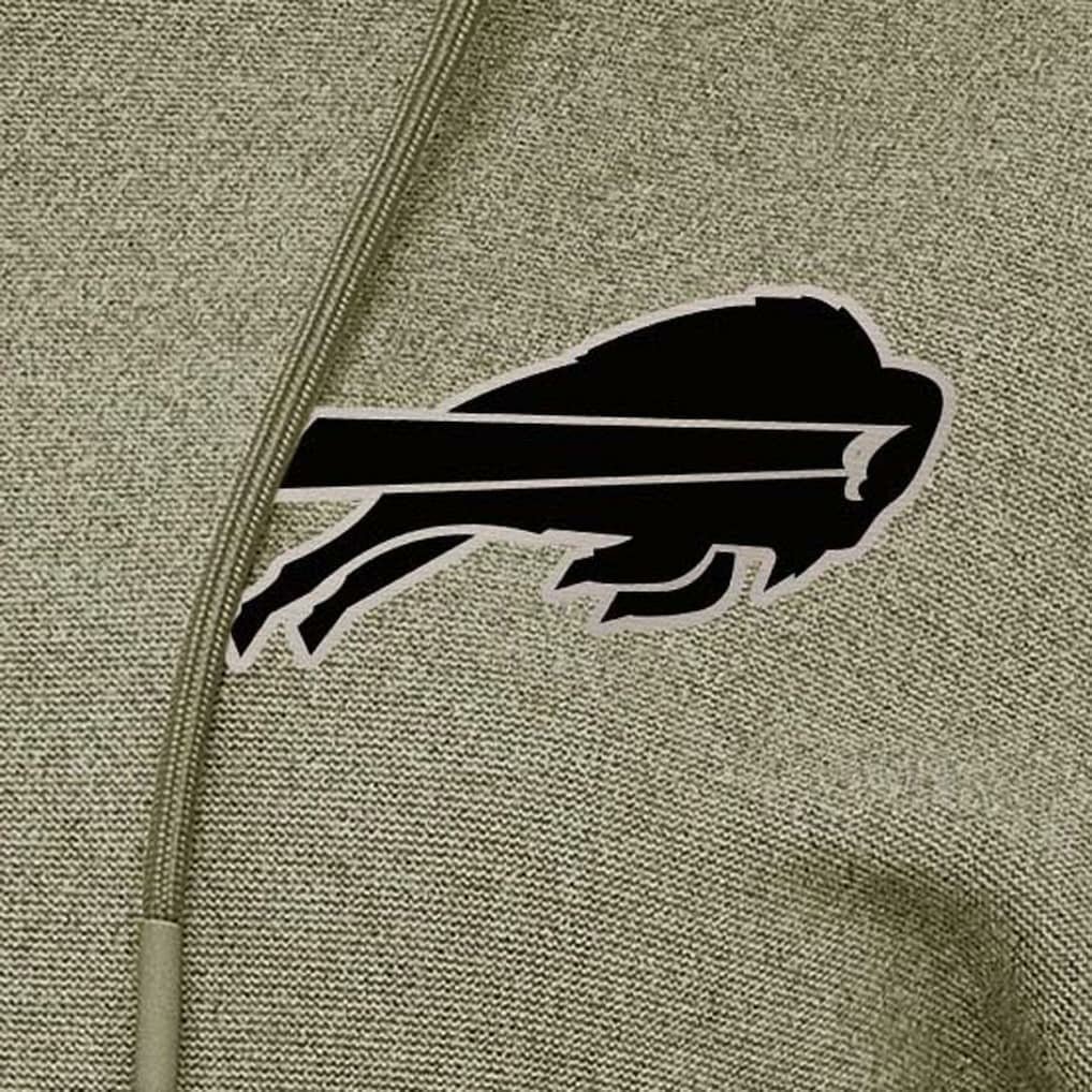 Buffalo Bills Antigua Women's Justice Pullover Hoodie Olive | NFL