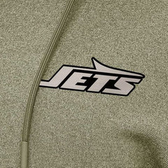 New York Jets Antigua Women's Justice Pullover Hoodie Olive | NFL