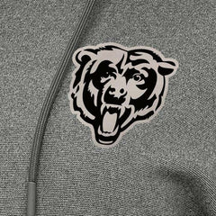 Chicago Bears Antigua Women's Justice Pullover Hoodie Heather Black | NFL