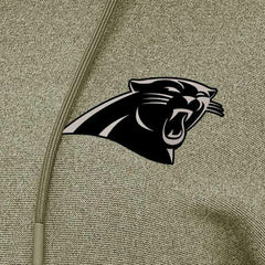 Carolina Panthers Antigua Women's Justice Pullover Hoodie Olive | NFL