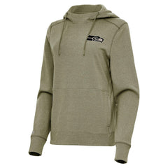 Seattle Seahawks Antigua Women's Justice Pullover Hoodie Olive | NFL