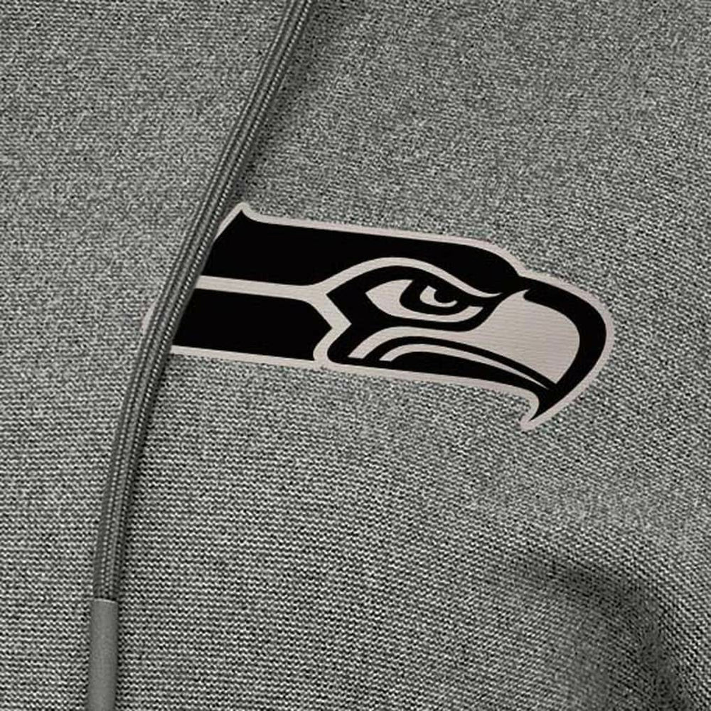 Seattle Seahawks Antigua Women's Justice Pullover Hoodie Heather Black | NFL