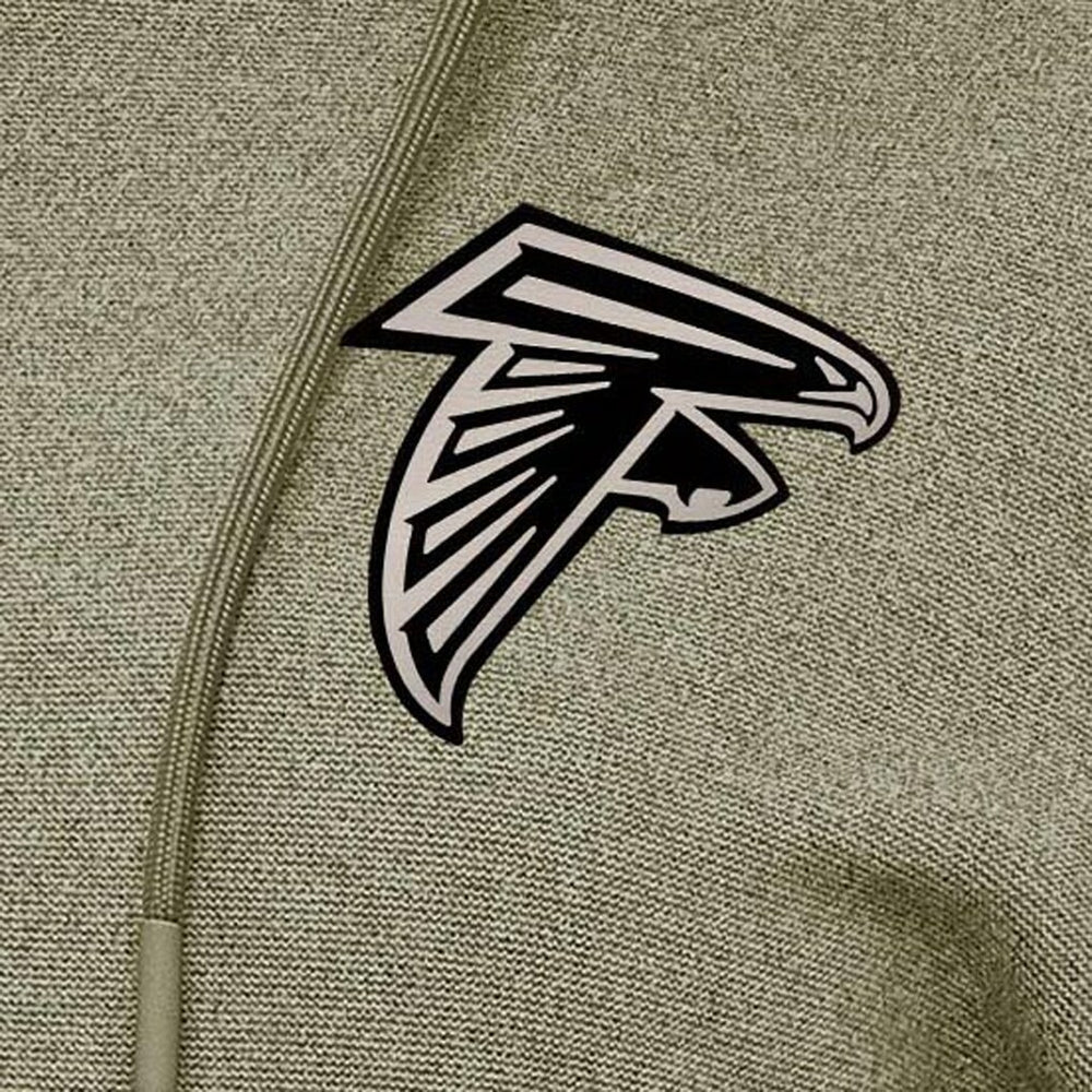 Atlanta Falcons Antigua Women's Justice Pullover Hoodie Olive | NFL