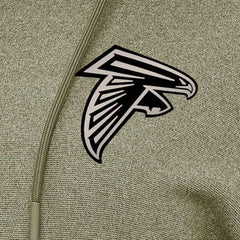 Atlanta Falcons Antigua Women's Justice Pullover Hoodie Olive | NFL