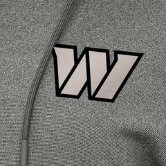 Washington Commanders Antigua Women's Justice Pullover Hoodie Heather Black | NFL